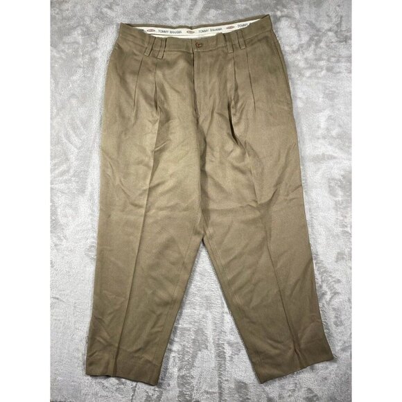 Tommy Bahama 100% Silk Pants Size 36 | Pleated Front | Lightweight & Luxurious - Picture 1 of 16